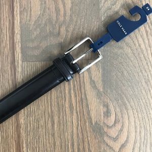 NWT Cole Haan Men’s Black Leather Belt Size 34